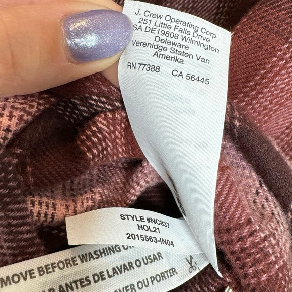 Madewell Women’s Small Flannel Oversized Ex-Boyfriend Swing Shirt Buffalo Check - Picture 8 of 8